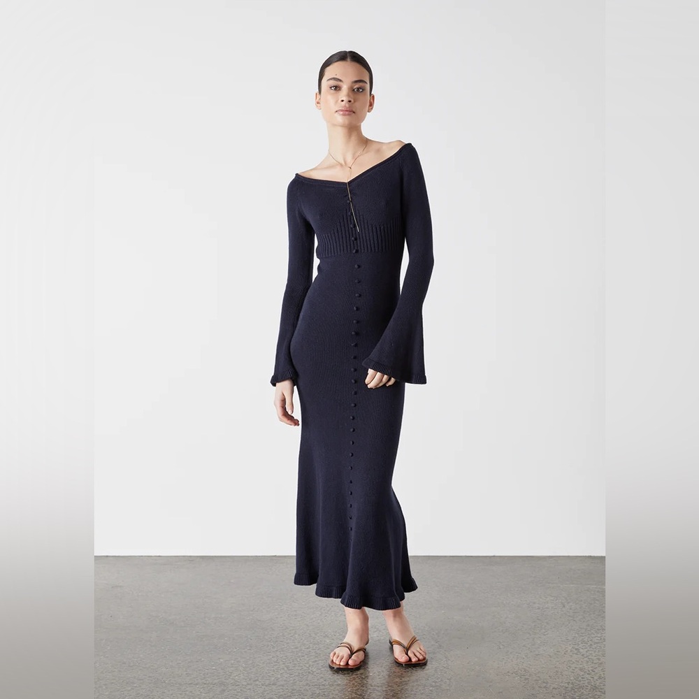 NWOT Joslin Knit Cashmere Cotton Midi Dress